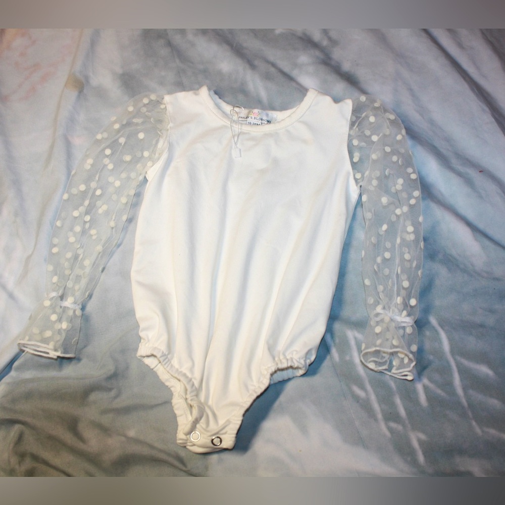 Baileys Blossoms Sheer Puffer Long Sleeve Onesie 🌵18/24 Months